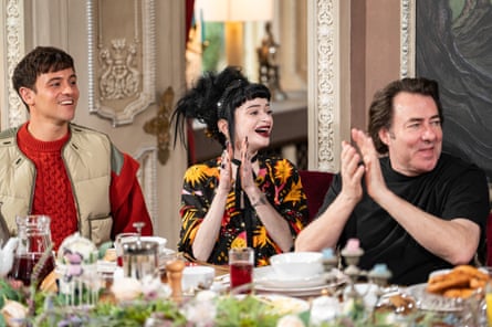 Just play the game … Daley with Ruth Codd and Jonathan Ross in The Celebrity Traitors.