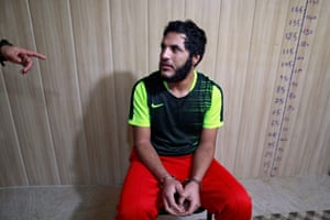 Sulaimaniya, Iraq
Islamic State member Ghaffar Abdel Rahman, 33, listens to a counter-terrorism agent.