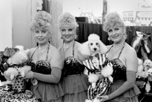 This poodle act was called “The Fabulous Darnells”, three sisters who look remarkably alike.But at the end of the day, with the costumes changed and makeup wiped off, they are people earning a living and living their life. The images in Anderson’s book provide a glimpse into a way of being that is exotic and not, all at the same time.