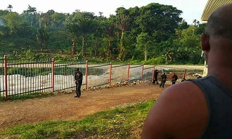 Security guards from PNG company Kingfisher forcibly took over security at the Manus Island sites from Australian contractors this week. The PNG government is demanding security positions be filled by local staff.
