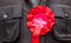 A Labour party rosette. 
