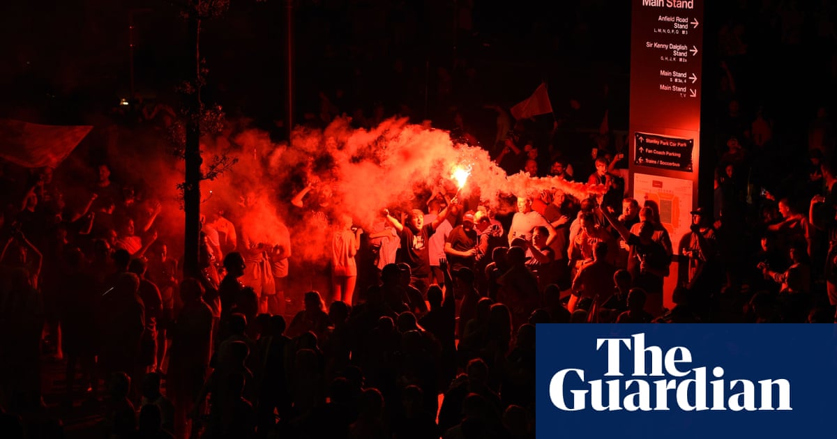 A sea of Reds: Liverpool fans revel in glory of title win – in pictures