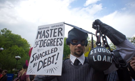 Rally in Union Square Park in New York on the day that student loan debt is expected to reach $1 trillion.