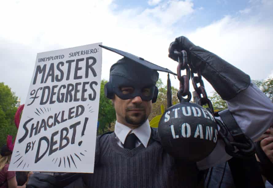 Demonstration against student loan debt