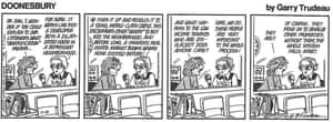 An early Doonesbury cartoon by Garry Trudeau from 1980 sets out the stall