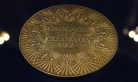 Abba’s Eurovision medal, which be on display at the exhibition.