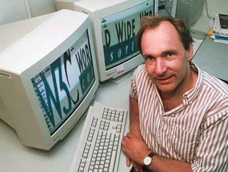 Tim Berners-Lee in his office at the Massachusetts Institute of Technology in 1998