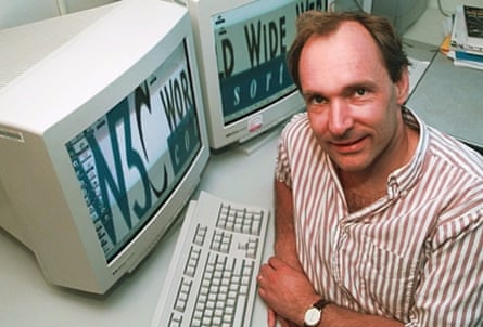 Berners-Lee in 1998, as director of the World Wide Web Consortium at MIT, Cambridge, Massachusetts.