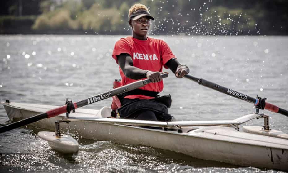 Para-rower athlete Asiya Mohammed trains in Mombasa, Kenya before the Paralympics.