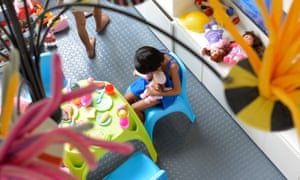 A rescued children in the playroom at the Child Protection Unit, Philippine General Hospital.