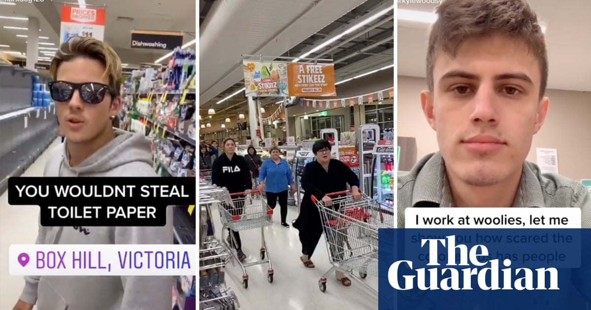 Rolling In The Aisles Australians Turn To Tiktok To Mock Toilet Paper Panic Buying World News The Guardian