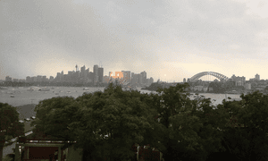 sydney new year s eve celebrations hit by huge storm torrential
