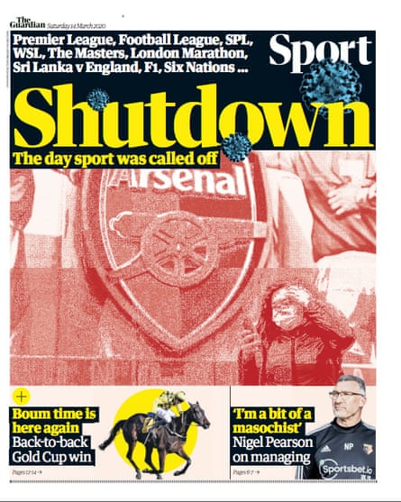 The Day The Turf Stood Still Looking Back At Sport S Sudden Shutdown Sport The Guardian
