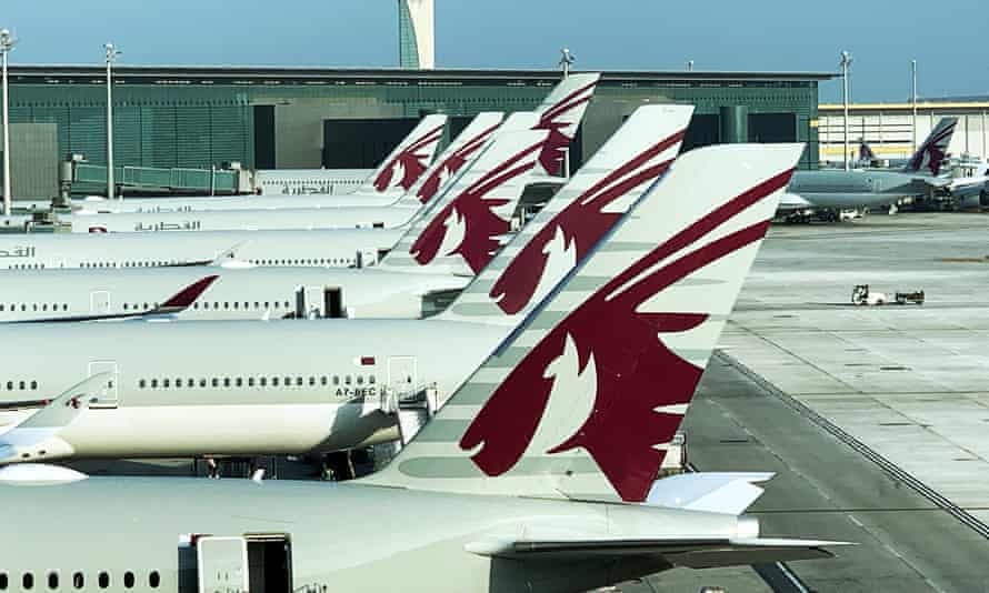 Qatar Airways planes grounded at Doha airport