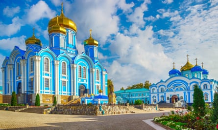 The Cathedral of Our Lady of Vladimir in Zadonsk, in Russia’s Lipetsk region.