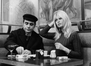 Antoine Bourseiller and Brigitte Bardot in Masculin féminin, 1966