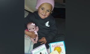three-year-old Amirah, pictured, who has contracted frostbite