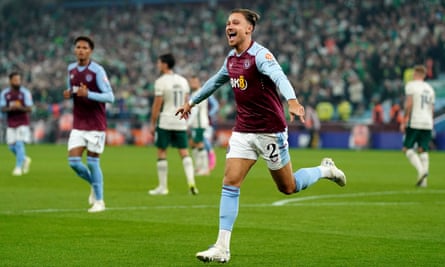 Aberdeen drop into Europa Conference League after home defeat to Häcken | Europa League 2 Matty Cash scored his third goal in two games as Aston Villa eased past Hibernian.