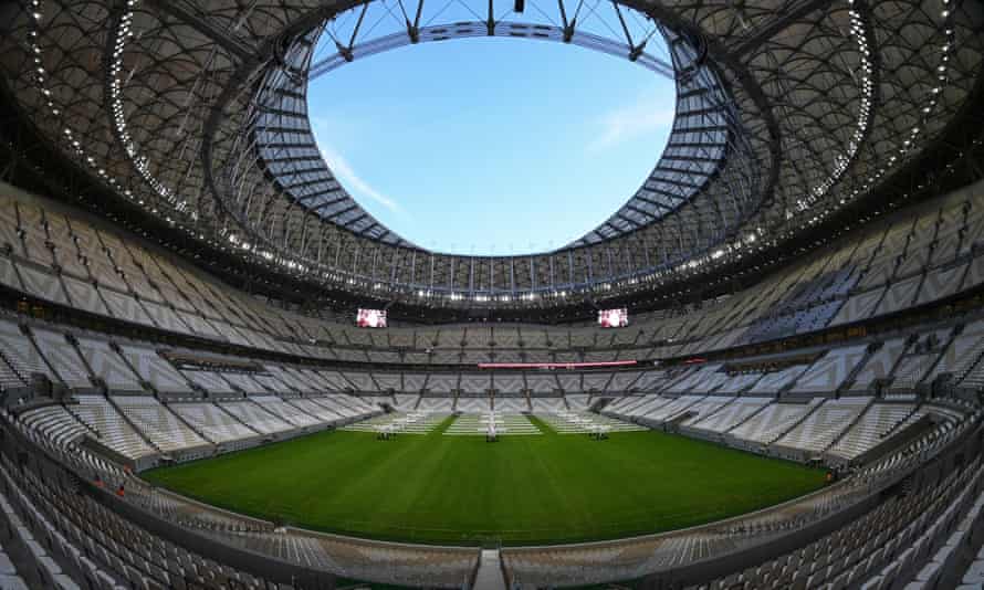 Lusail National Stadium in Qatar as it nears completion before the 2022 World Cup