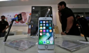 iPhone in an Apple store