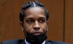 A$AP Rocky, at a preliminary hearing in his assault with a semiautomatic firearm case in Los Angeles, California, on 20 November 2023.