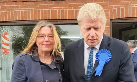 Walsall councillor Vera Waters with Boris Johnson