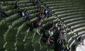 Syria film festival screening in Daraa, Syria