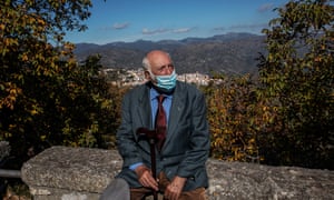 Salvatore Occhin near his home where he lives alone.