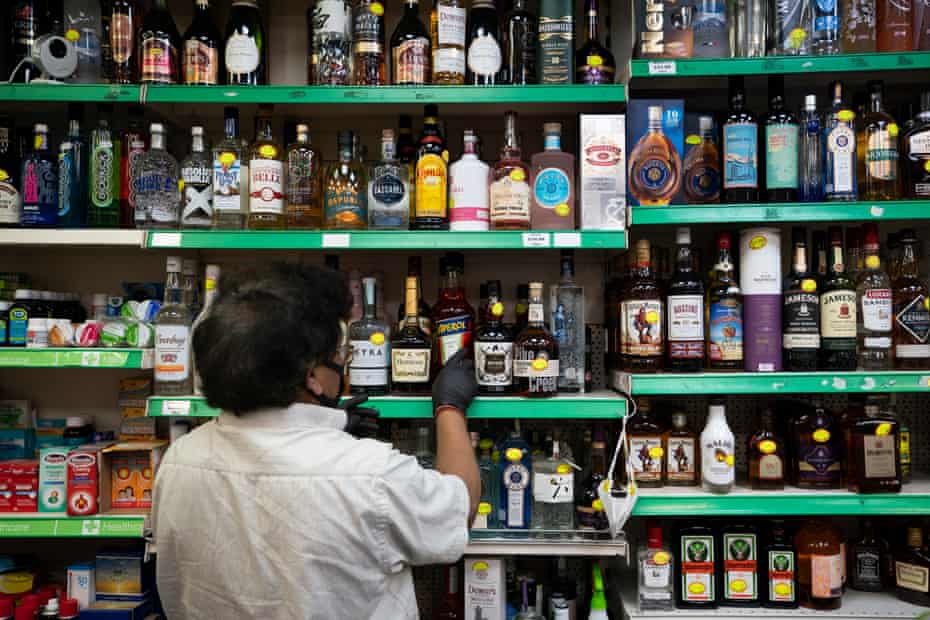The closure of licensed establishments has seen alcohol purchases in shops rise exponentially.