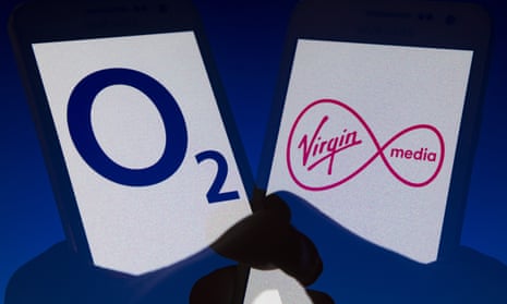 O2 has 34 million mobile customers, while Virgin Media has 5.3 million broadband, pay-TV and mobile users.