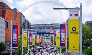 A general view of Wembley before the Championship playoff final between Leeds and Southampton