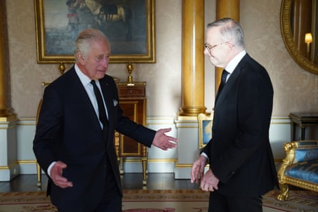 King Charles III and Anthony Albanese