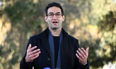 Federal Labor MP Josh Burns speaking outdoors
