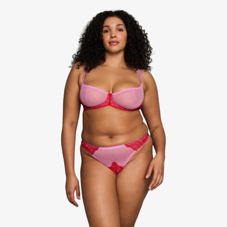 DORA LARSEN Marlene Lace And Tulle Thong