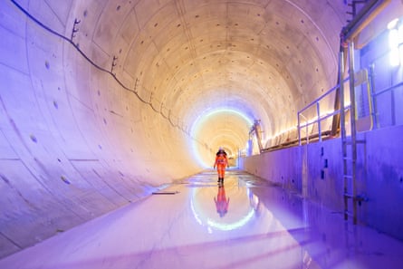 The HS2 section under the Chilterns.