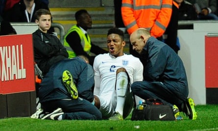 Joe Gomez after the injury in October 2015