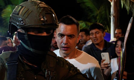 Ecuadorian president Daniel Noboa.