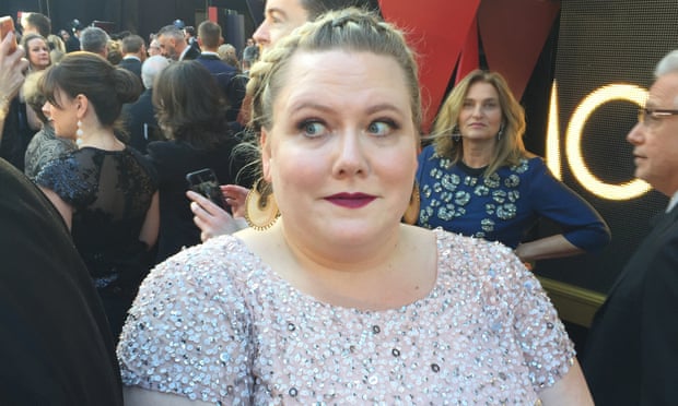 Hollywood insider … Lindy West at the Oscars.