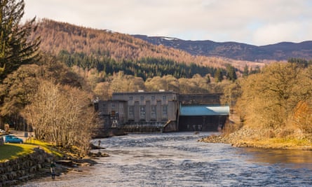 Pitlochry Dam &amp; Fish Ladder on the River Tay