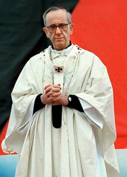 Jorge Bergoglio newly appointed a cardinal by Pope John Paul II in 2001.