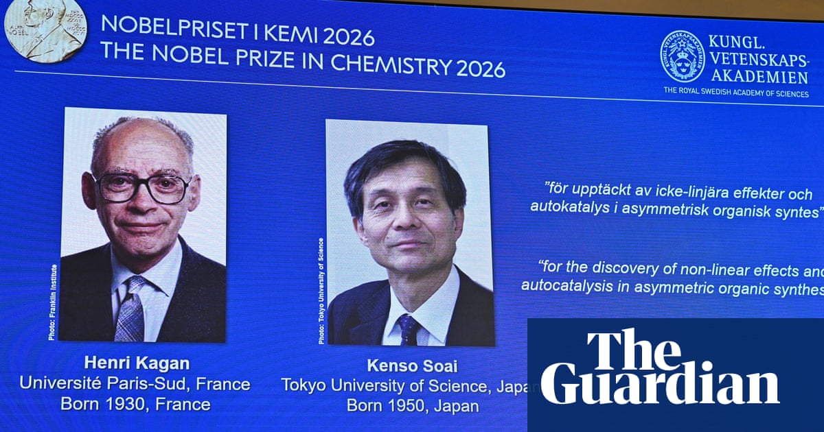 科技快讯 | 2026年10月07日 2026年诺贝尔化学奖揭晓:表彰分子镜像不对称合成研究