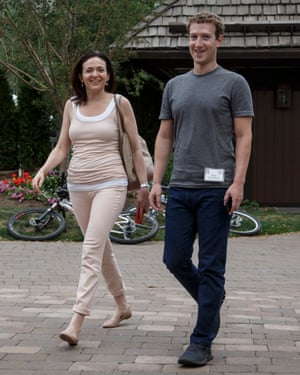Sheryl Sandberg with Mark Zuckerberg