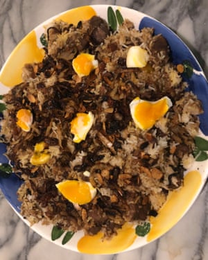 ‘This was another age when words like biryani needed translation’: lamb biryani.