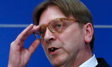 Guy Verhofstadt, the European parliament’s Brexit negotiator