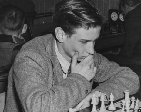 Grandmaster Jonathan Penrose ponders his move during a match