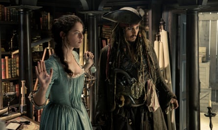 Scodelario with Johnny Depp in the latest Pirates of the Caribbean