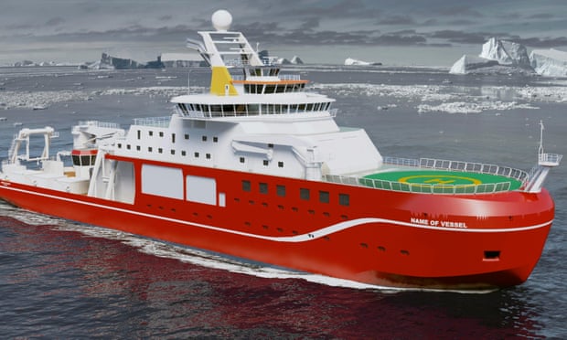 The polar research ship, to be named RRS Sir David Attenborough.