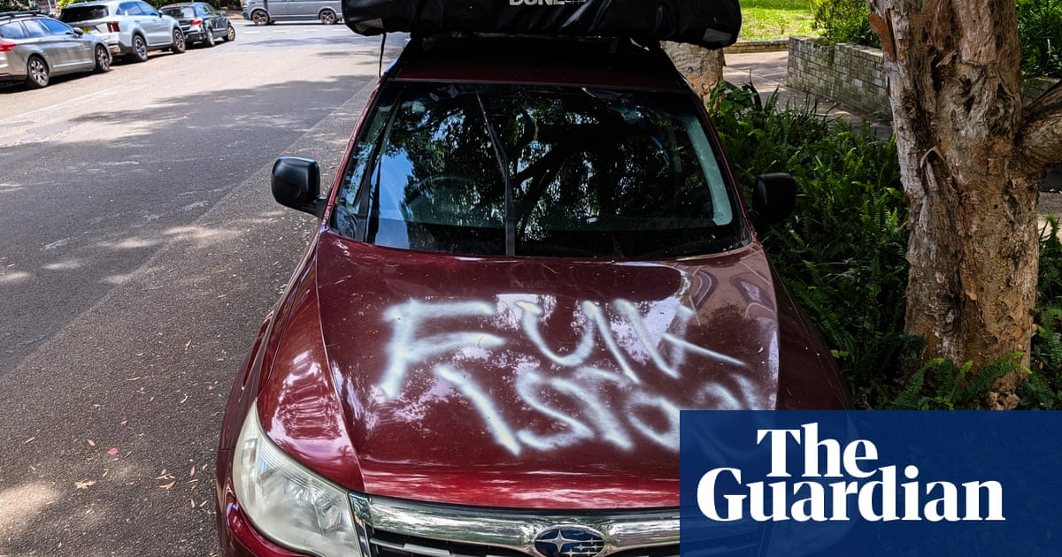 Man arrested at Sydney airport and charged days after cars and buildings vandalised with anti-Israel graffiti