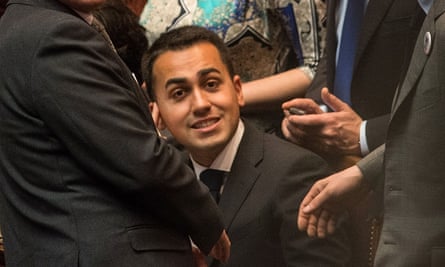 Luigi Di Maio, who is likely to lead the M5S into the next general election