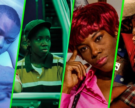 Composite image of stills from the films Welcome II the Terrordome, Pariah, Naked Acts and Drylongso.